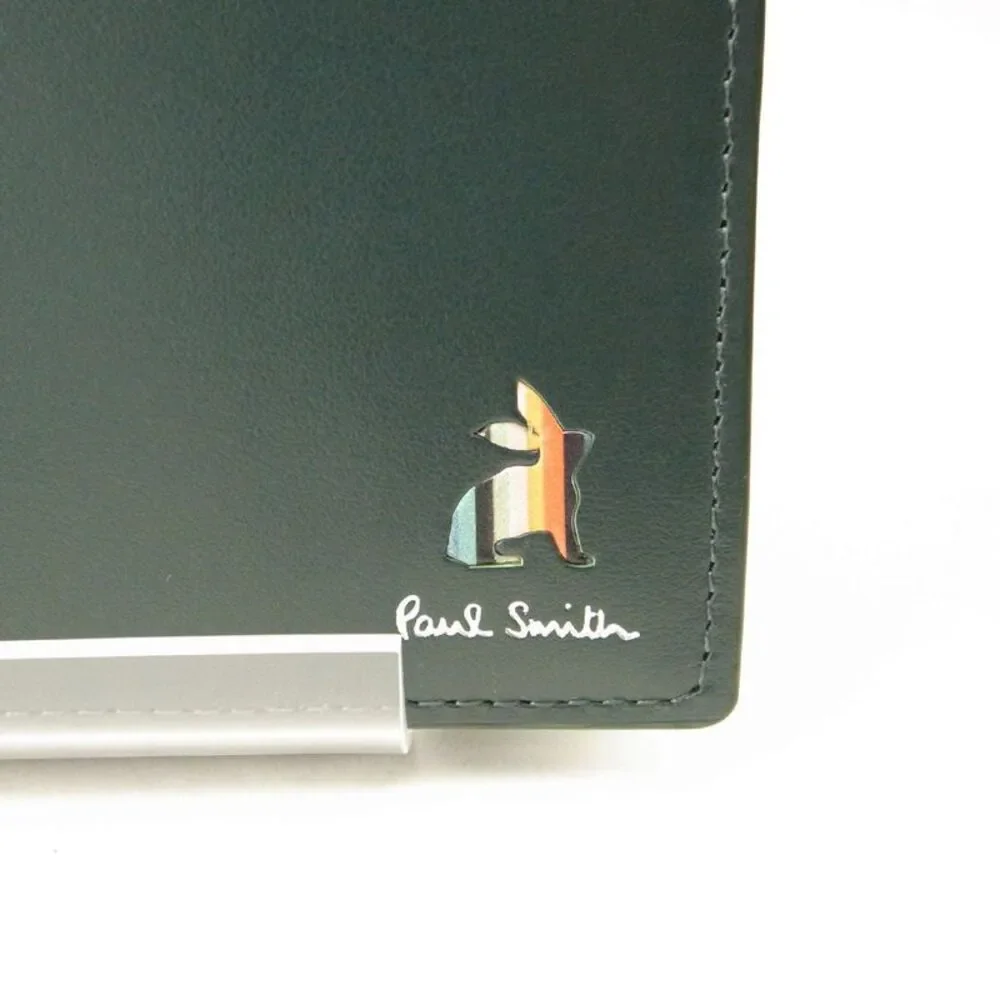 Paul Smith Marquetry Stripe Rabbit Leather Bifold Wallet